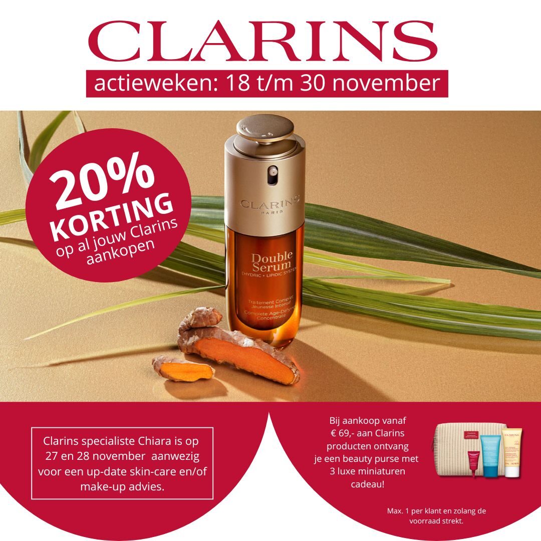 Socials Clarins november 2024 Facebook-bericht vierkant